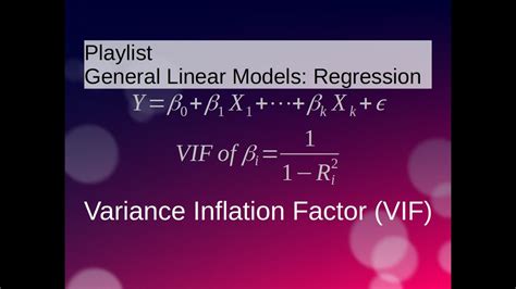 multiple linear regression vif